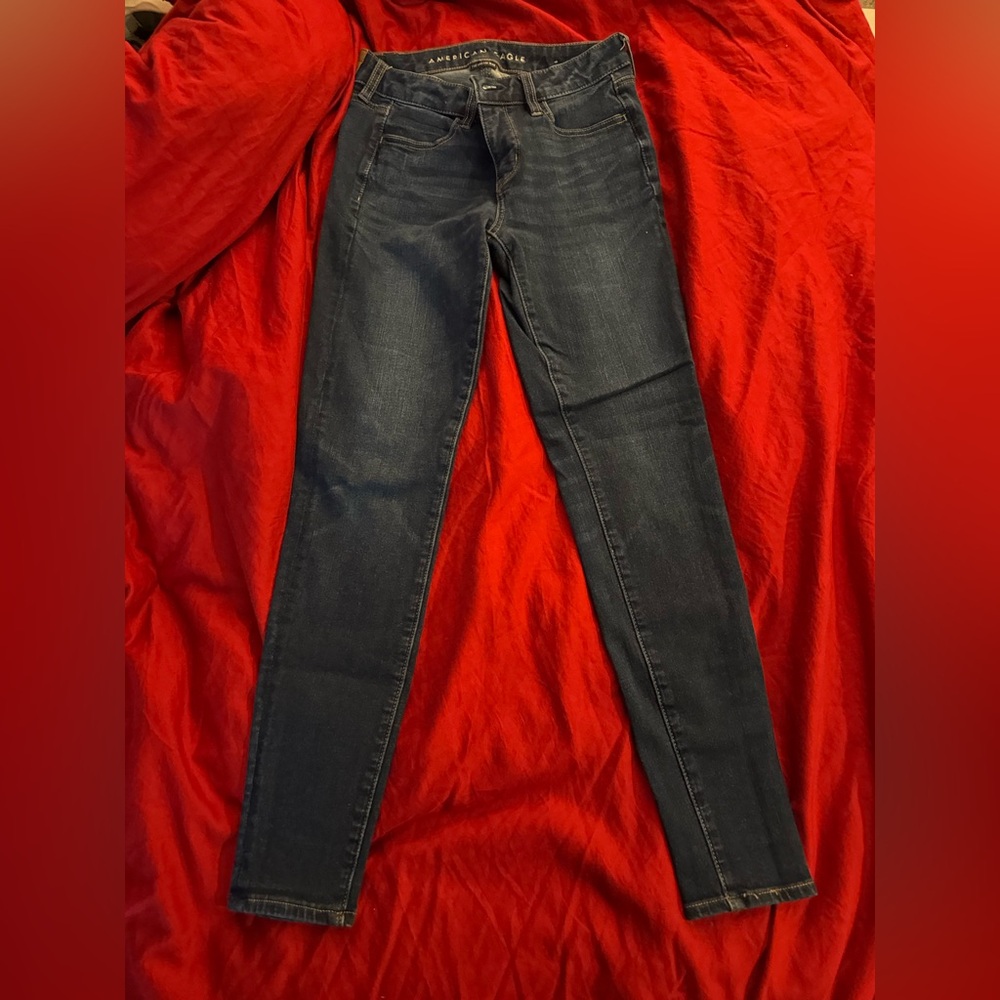American Eagle Outfitters Dark Blue Skinny Jeans